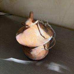 decorative ceramic pottery canteen