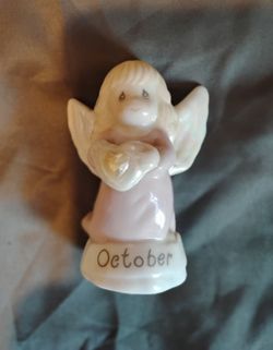 October Precious Moments Angel Figurine