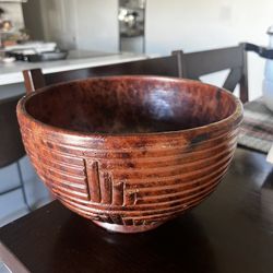 Clay Pedestal Fruit Bowl 