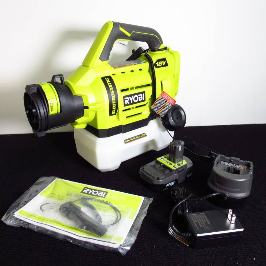 Ryobi P2809 18V Cordless 1/2- Gal Electrostatic Sprayer Kit