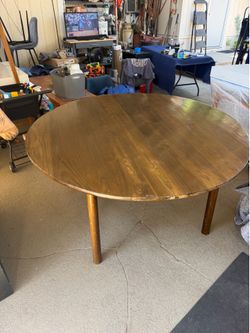 Solid wood dining table