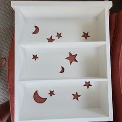 Stars And moon wall shelf. 3 Shelves