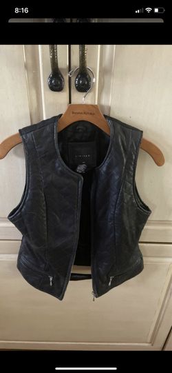 Women’s x-small vest 100% leather from The Limited
