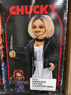 Chucky’s Bride Animated Tiffany Valentine Doll 3.5 Ft Tall Halloween Decoration