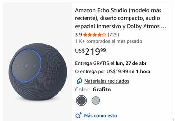 Alexa echo estudio