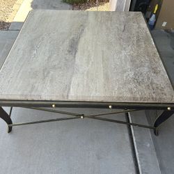 50 X 50 Inch Stone Top Table