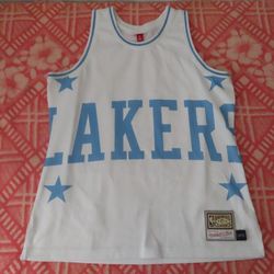 mitchell ness Big Face Jersey Los Angeles Lakers L