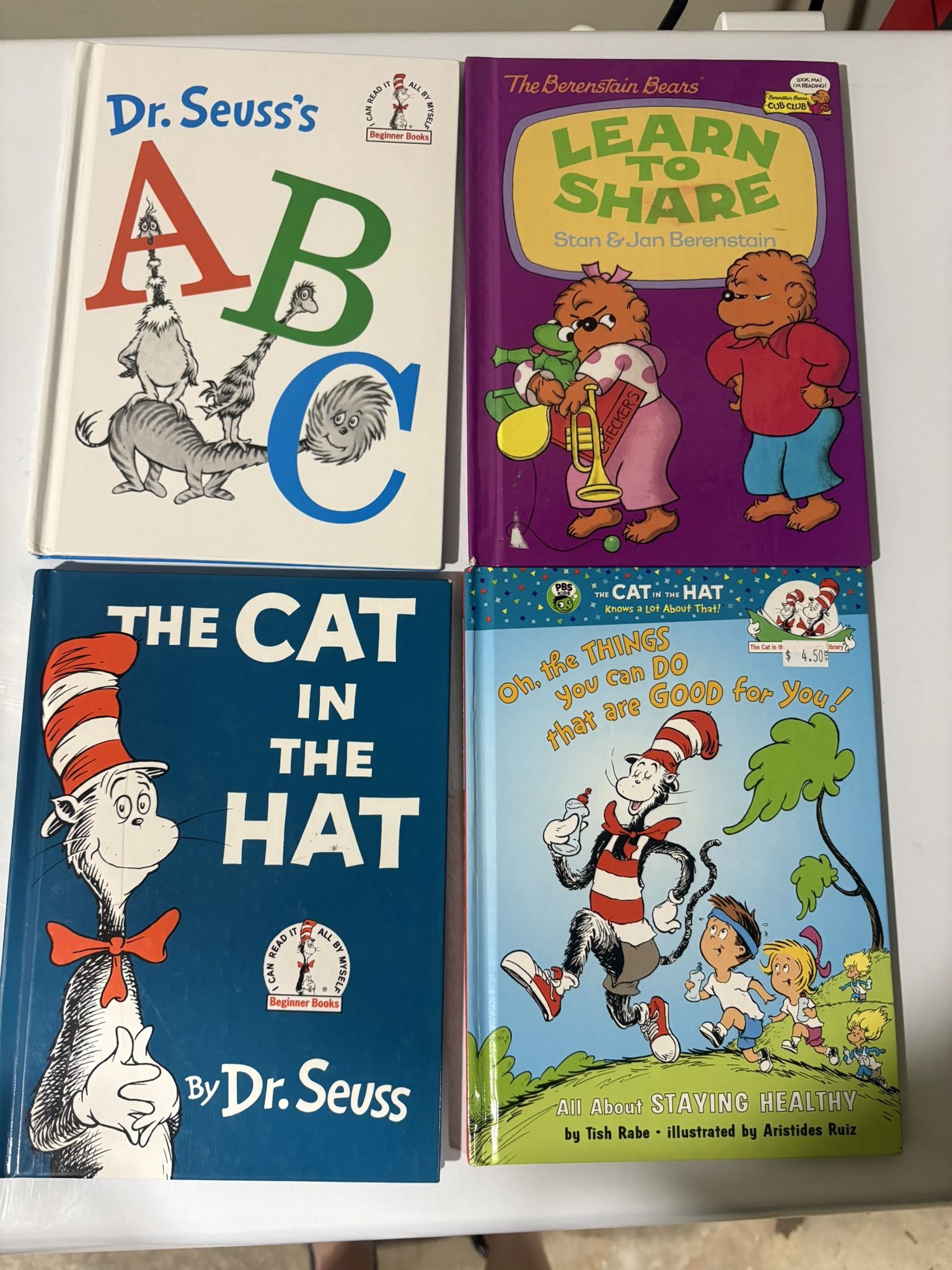 Set Of 4 Classic Kids Books - Dr. Seuss, Berenstain Bears