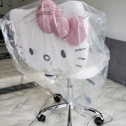 New White Pink Bow 🎀 💘 💝 Hello Kitty Swivel Vanity Desk Chair Available In Other Characters & Colors 