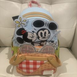 Mickey And Minnie Picnic Basket Loungefly Backpack 