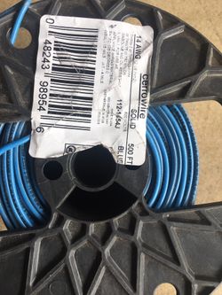 14 awg solid blue wire