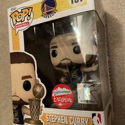 Funko Pop Exclusive Nba Stephen Curry With Gold Trophy