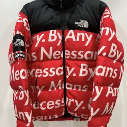 Supreme X The North Face By Any Means Necessary Red Men