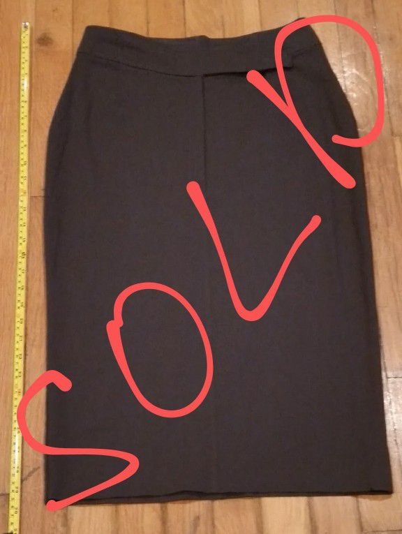 Pencil skirt Knee length Midi Stretch Stretchy made in Italy size L