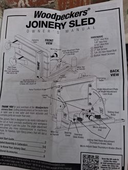 Joinery Sled (WoodPeckers)