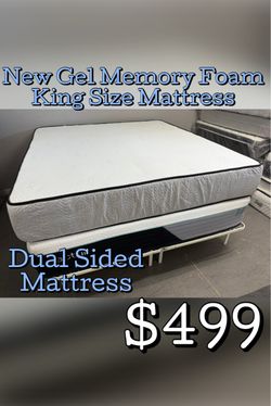 New Gel Memory Foam King Size Mattress