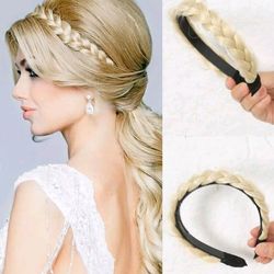 BLONDE HAIR BRAID HEADBAND