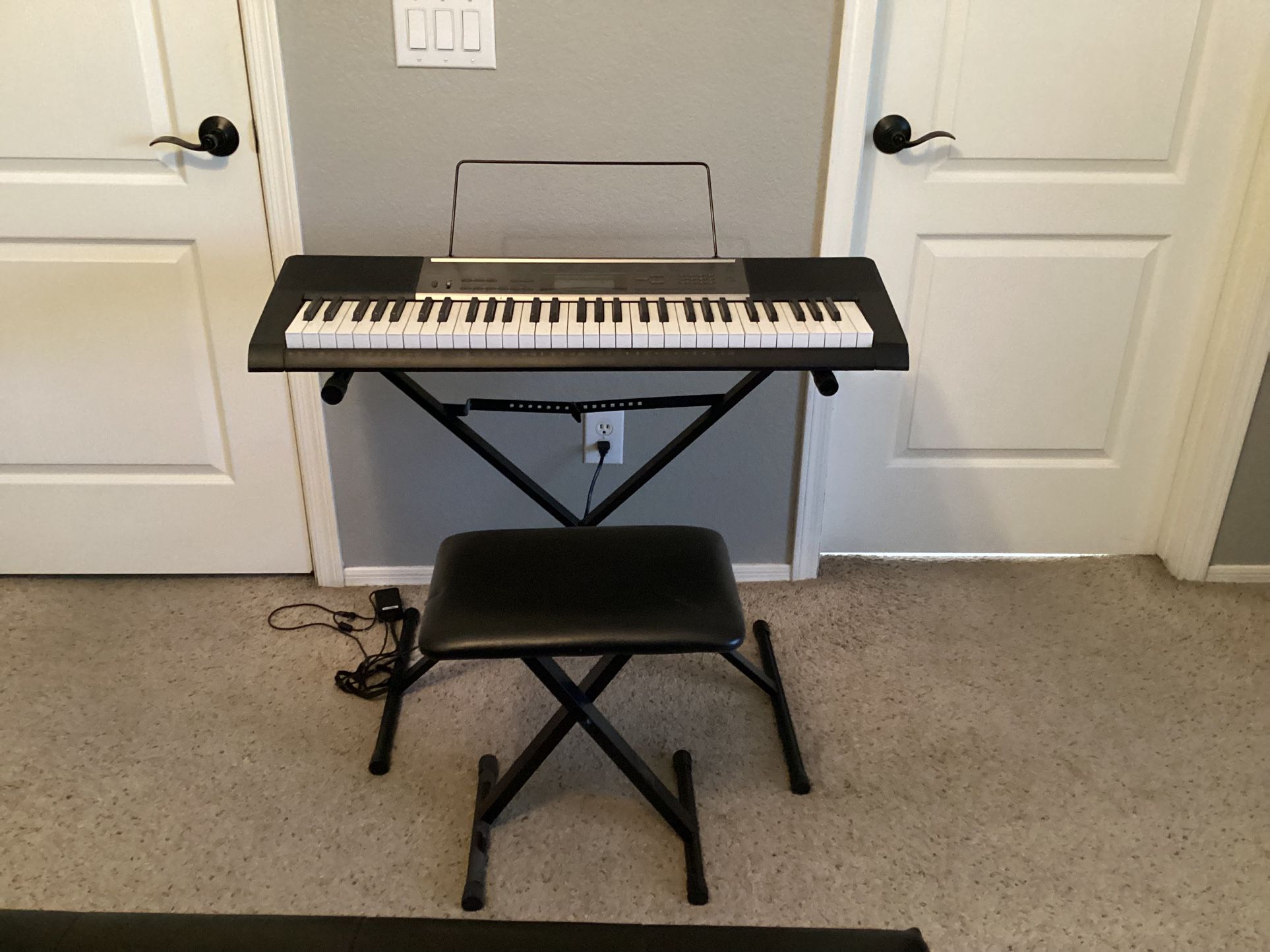 Casio LK-165 Keyboard With Stand And Stool