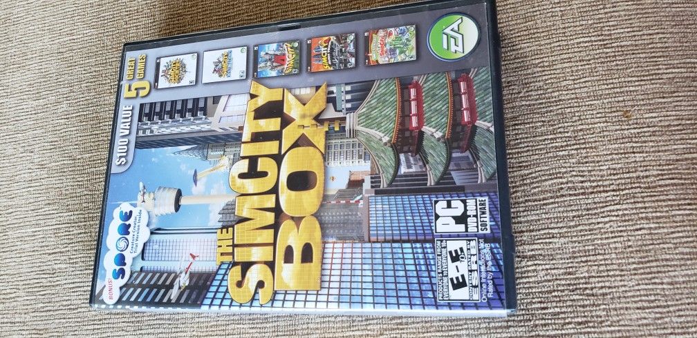 5 Discs SimCity Box (PC DVD-rom, 2008)

