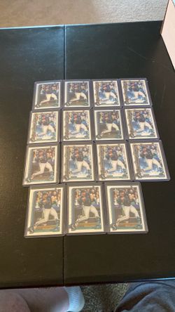 Tyler Locklear Rookie Baseball Card Lot (15)