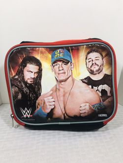 Thermos WWE Character Logo Black Zip Up Lunch Bag