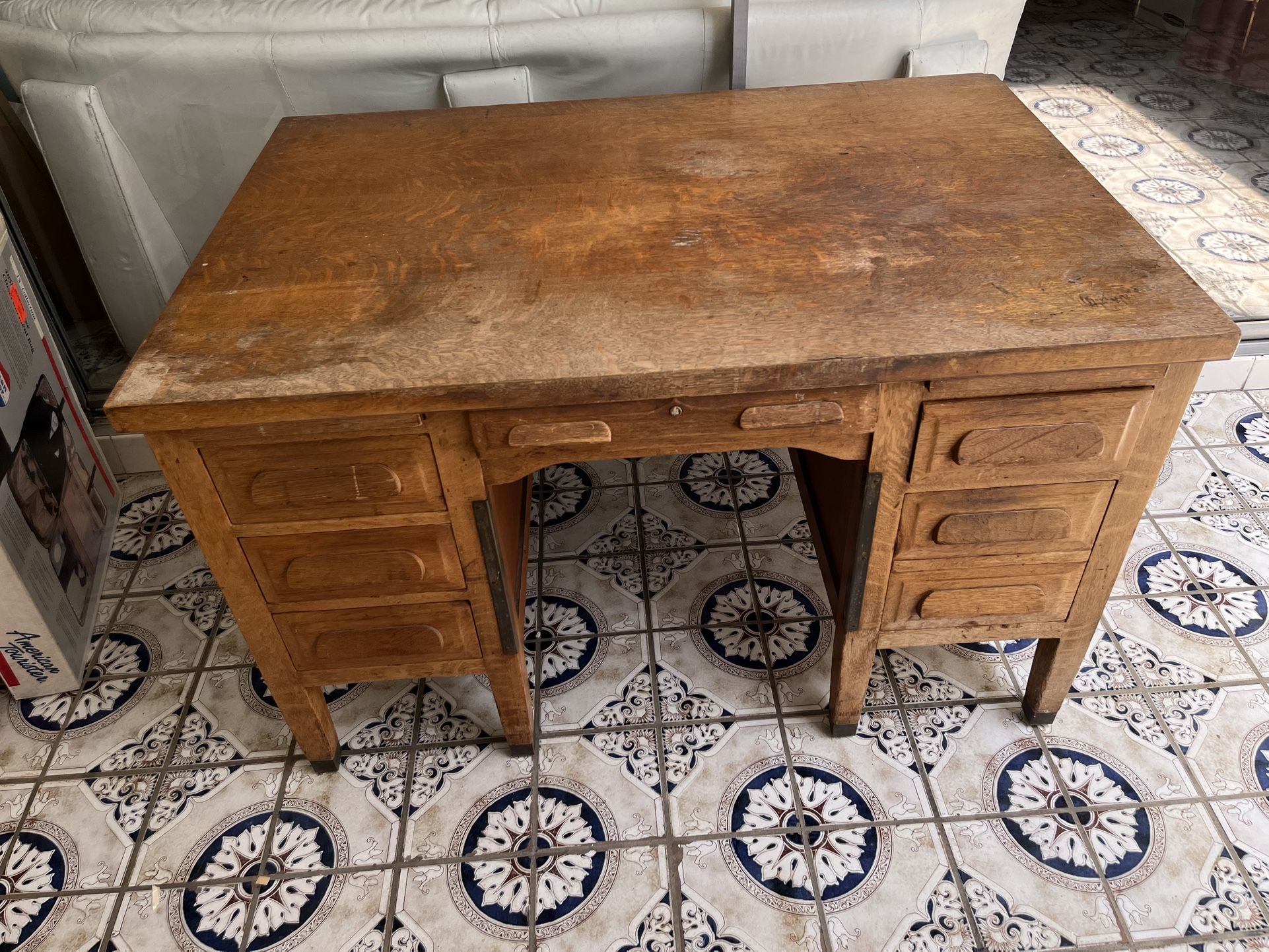 Vintage oak desk