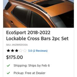 Genuine Ford Adjustable Roof Rack Bars - Excellent Condition