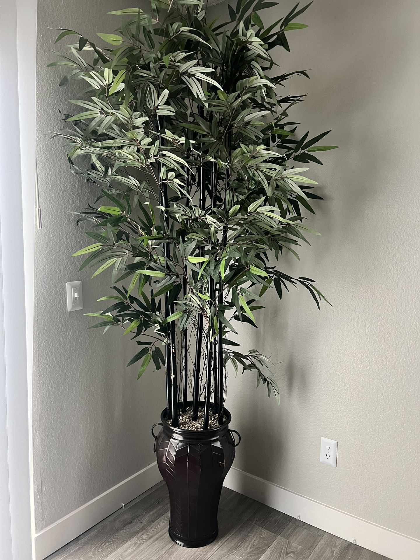 Faux Bamboo Plant Pair