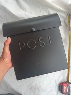 Black Metal Wall Mount Mailbox&_new