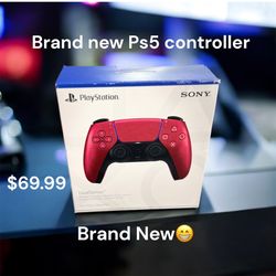 PS5 Remote Red Metallic Controller Sony 
