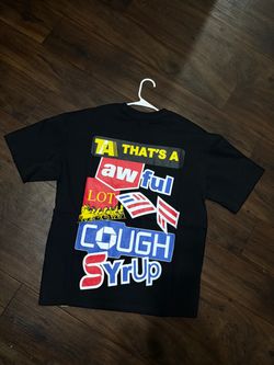 Black Graphic T-Shirt "That's A Lot of Cough Syrup"