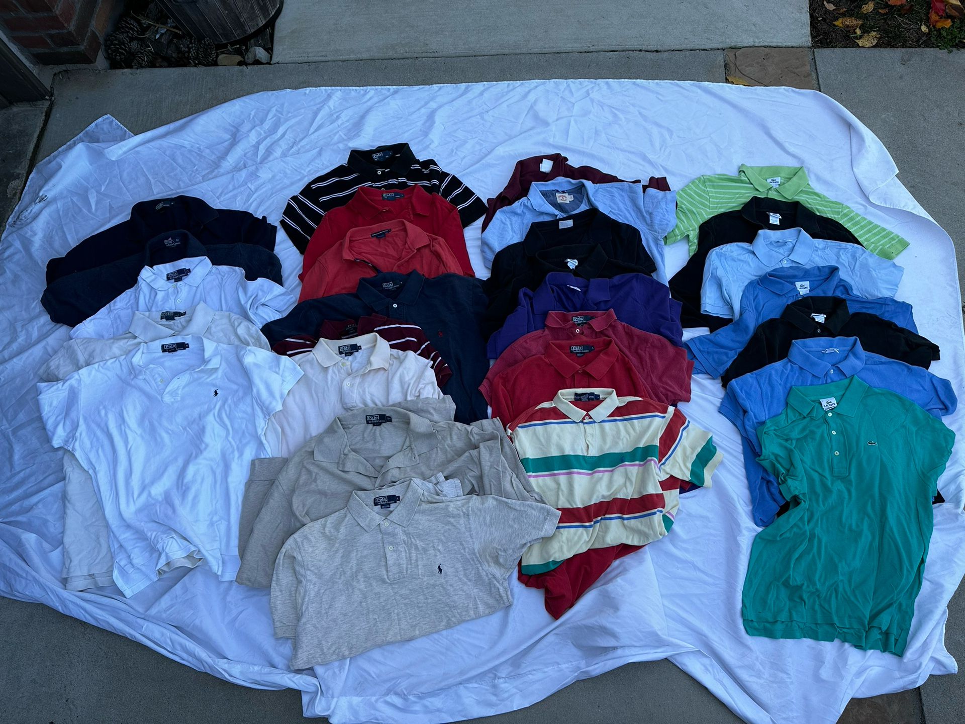 28 Vintage (Polo Ralph Lauren & Lacoste) Polo Shirts - Resellers Lot