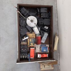 Electrical Items -GE Circuit Breakers, Dimmer Switches, Hardwired Nightlights