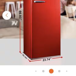 Retro Refrigerator RED
