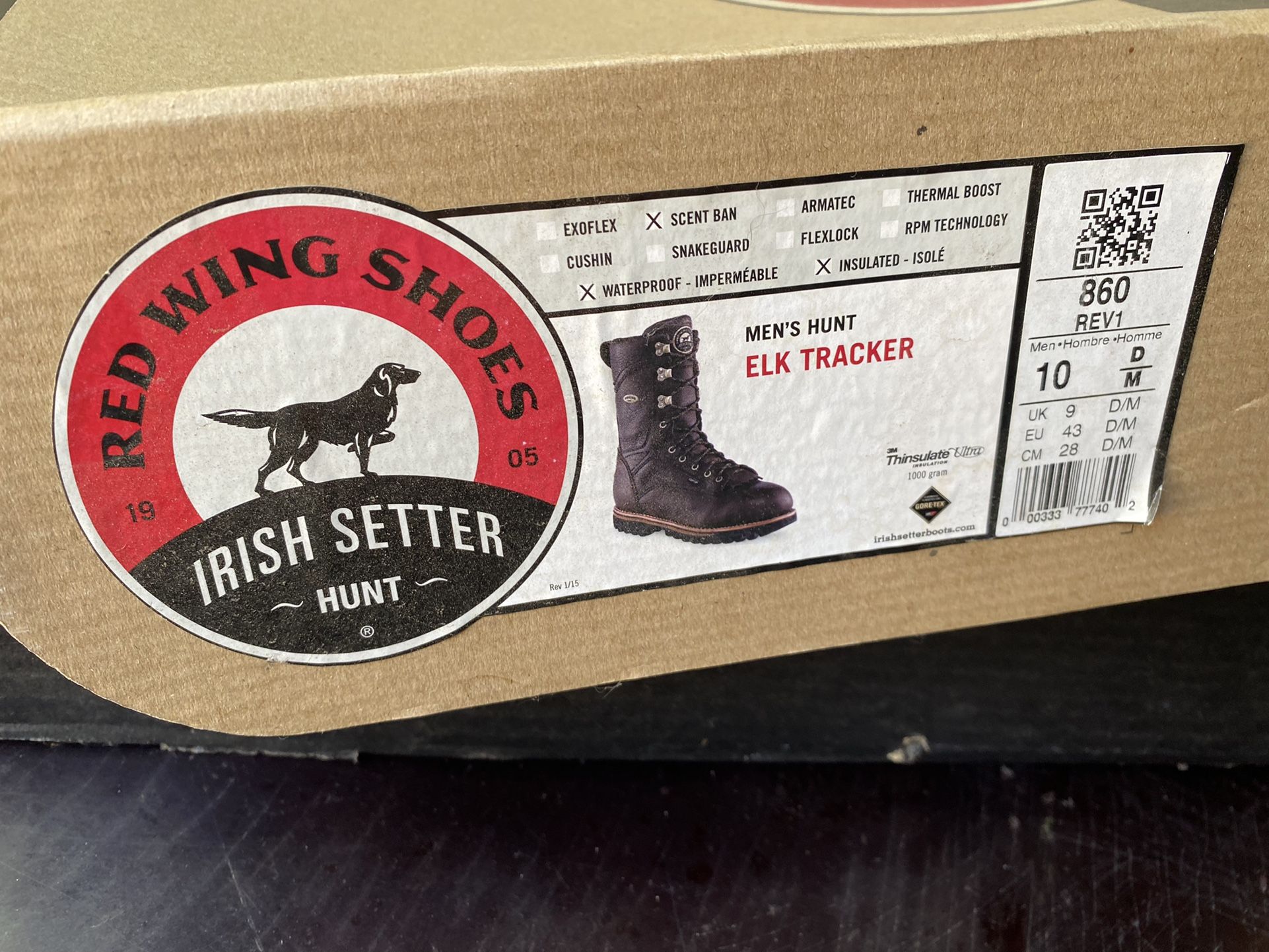Red wing boots Size 10 waterproofing insulated