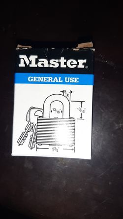 Master lock pad locks