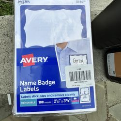 Avery name Badge Labels 