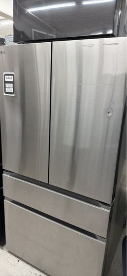29 cu. ft. SMART Standard Depth MAX 4-Door French Door Refrigerator w/ Full Convert Drawer in PrintProof Stainless Steel