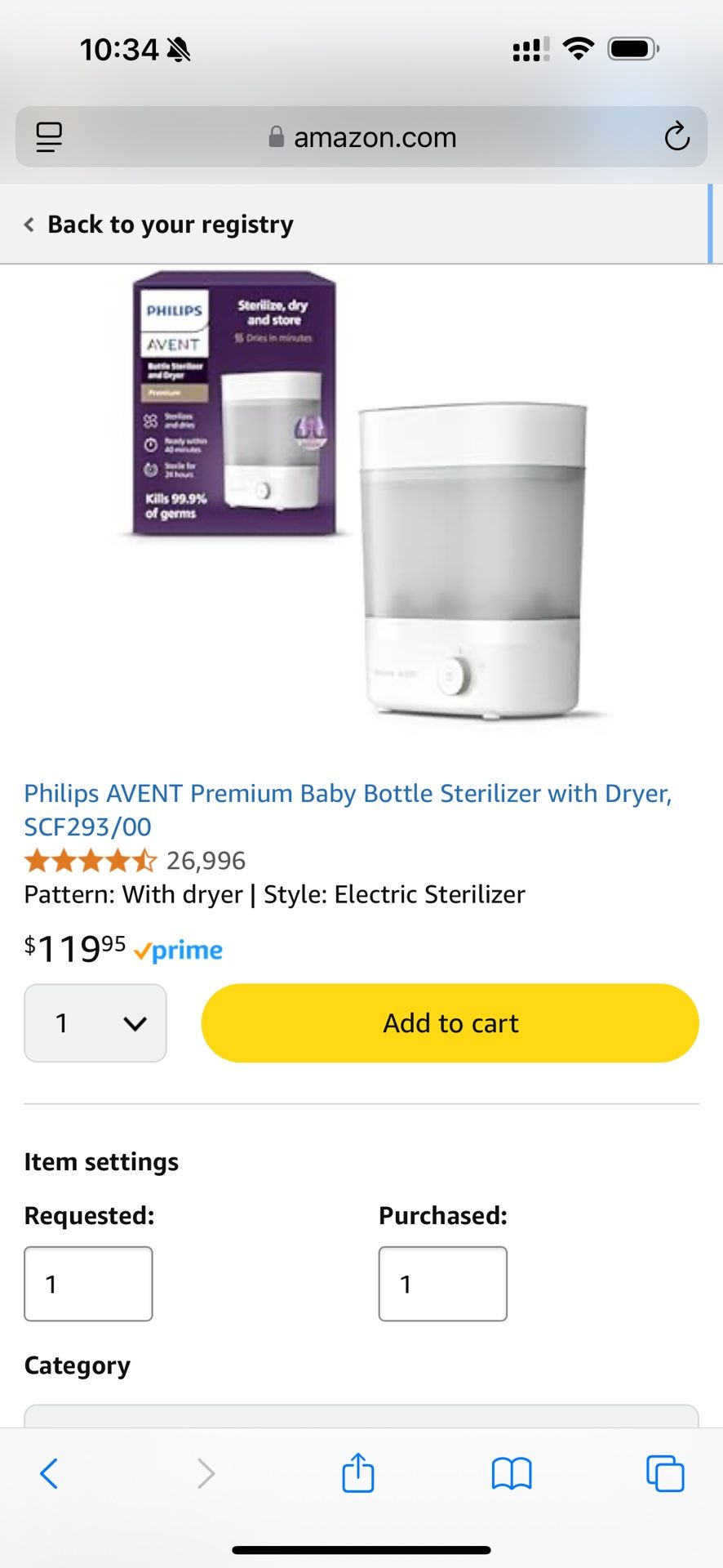 Bottle Sterilizer