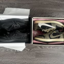 Jordan 1 Travis Phantom & Mocha Size 8 ($160 Both)