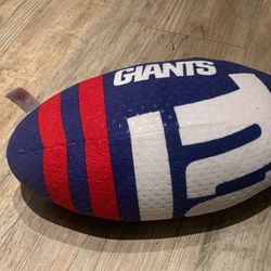 TY New York Giants Plush Football Beanie Ballz NFL Rush Zone 12” 