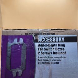 Hubbell-Raco 976 Switch Box, Add-A-Depth Ring25 Pises.