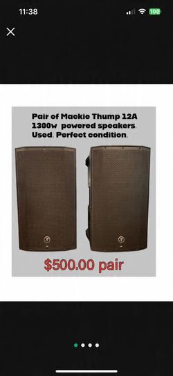 Powered Speakers 12” Mackie Thump 12A
