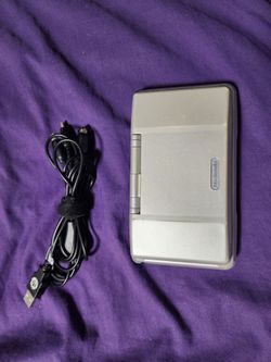 Nintendo DS Silver Handheld Console with Cable