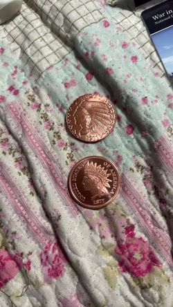 Copper Indian Head Coin Rounds – Set of 2