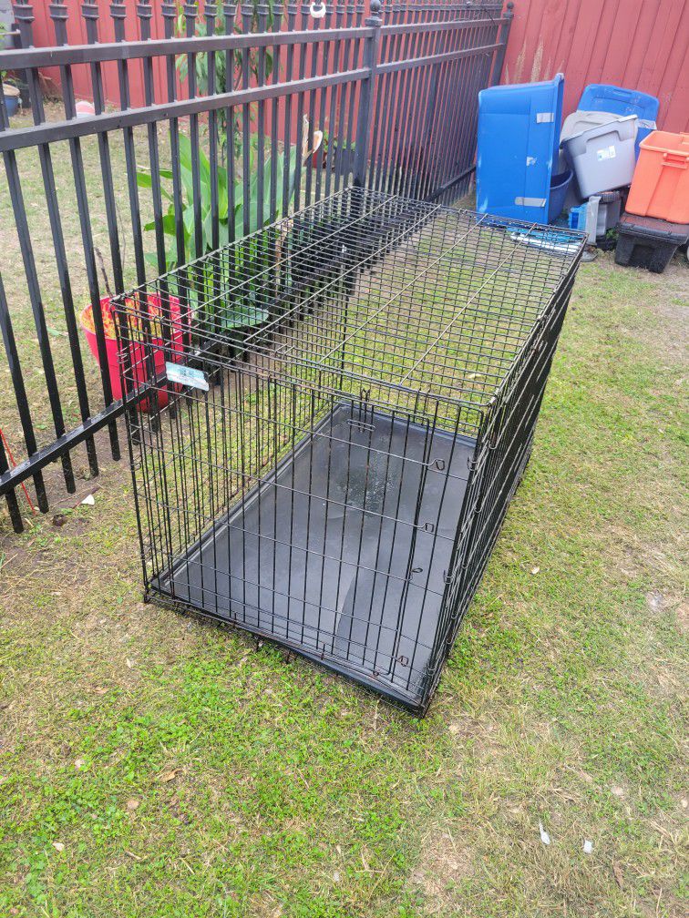 TopPaw Double Door Folding Wire Crate 48"