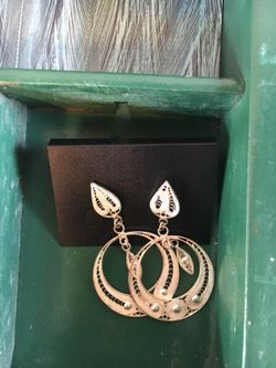 Turkish Silver Filigree Handmade Earrings