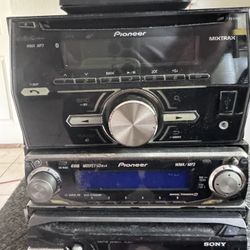 three Car Audio Radios/Stereo The Pioneer One Does Come With A Remote And 2 12 Inch Subwoofers In a box