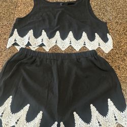 Two Piece Tank Top And Short Set
