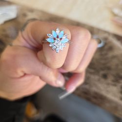 Lab Created Light White Fire Opal 